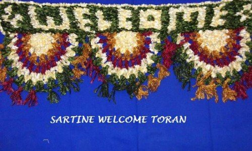 Satin Welcome Toran