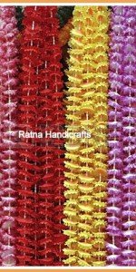 Colorful Artificial Marigold Flower Garlands