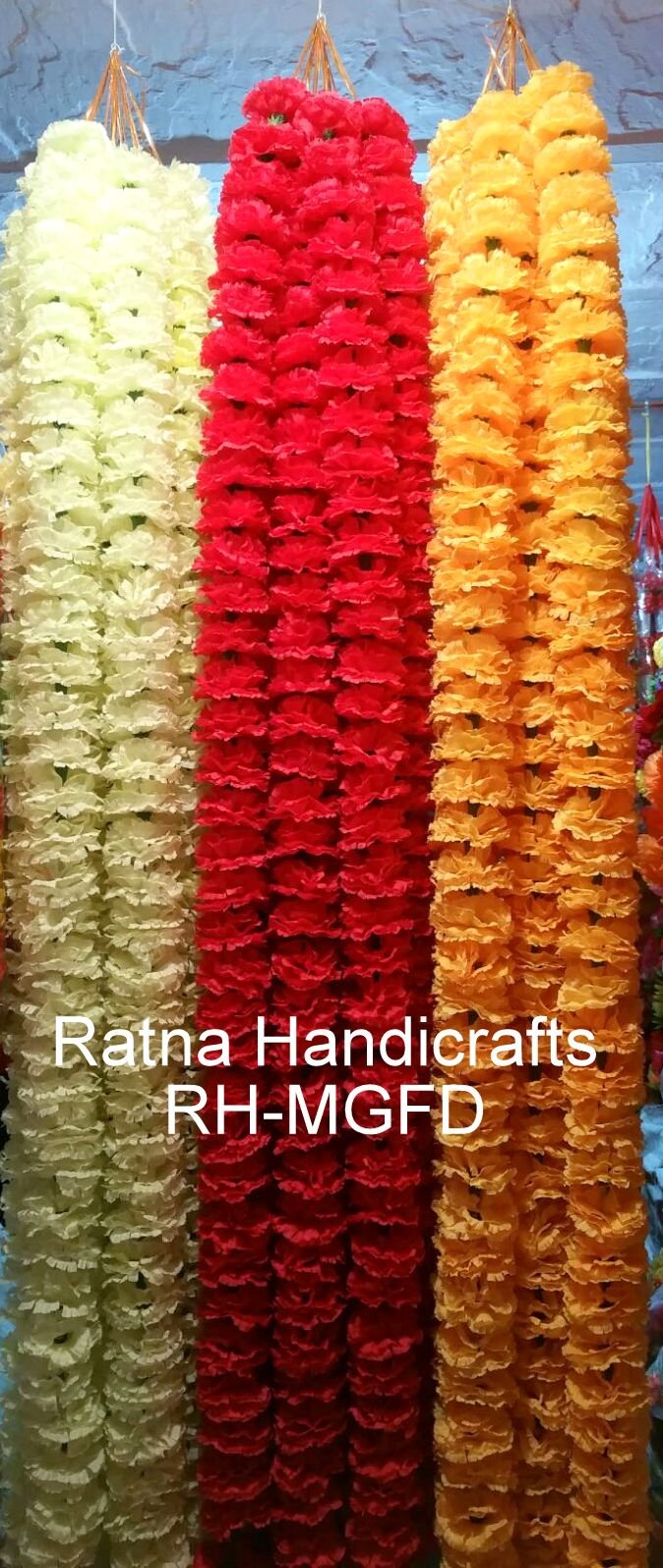 Ratna Handicrafts Artificial Flower Heavy Dense Marigold
